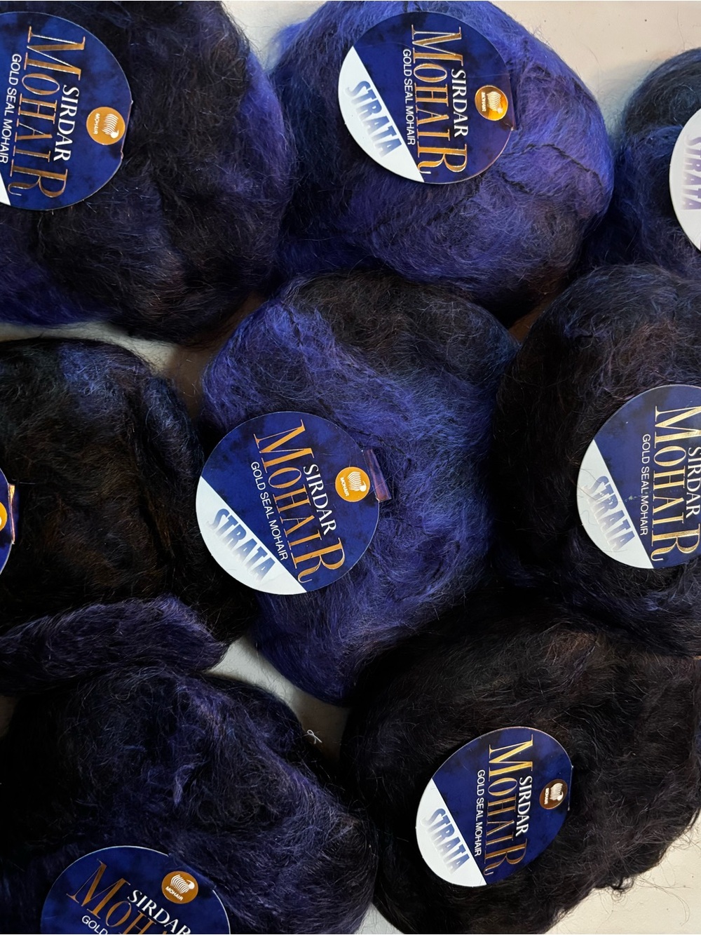 Gold Seal Mohair Strata by Sirdar Lot of 9 skeins Discontinued